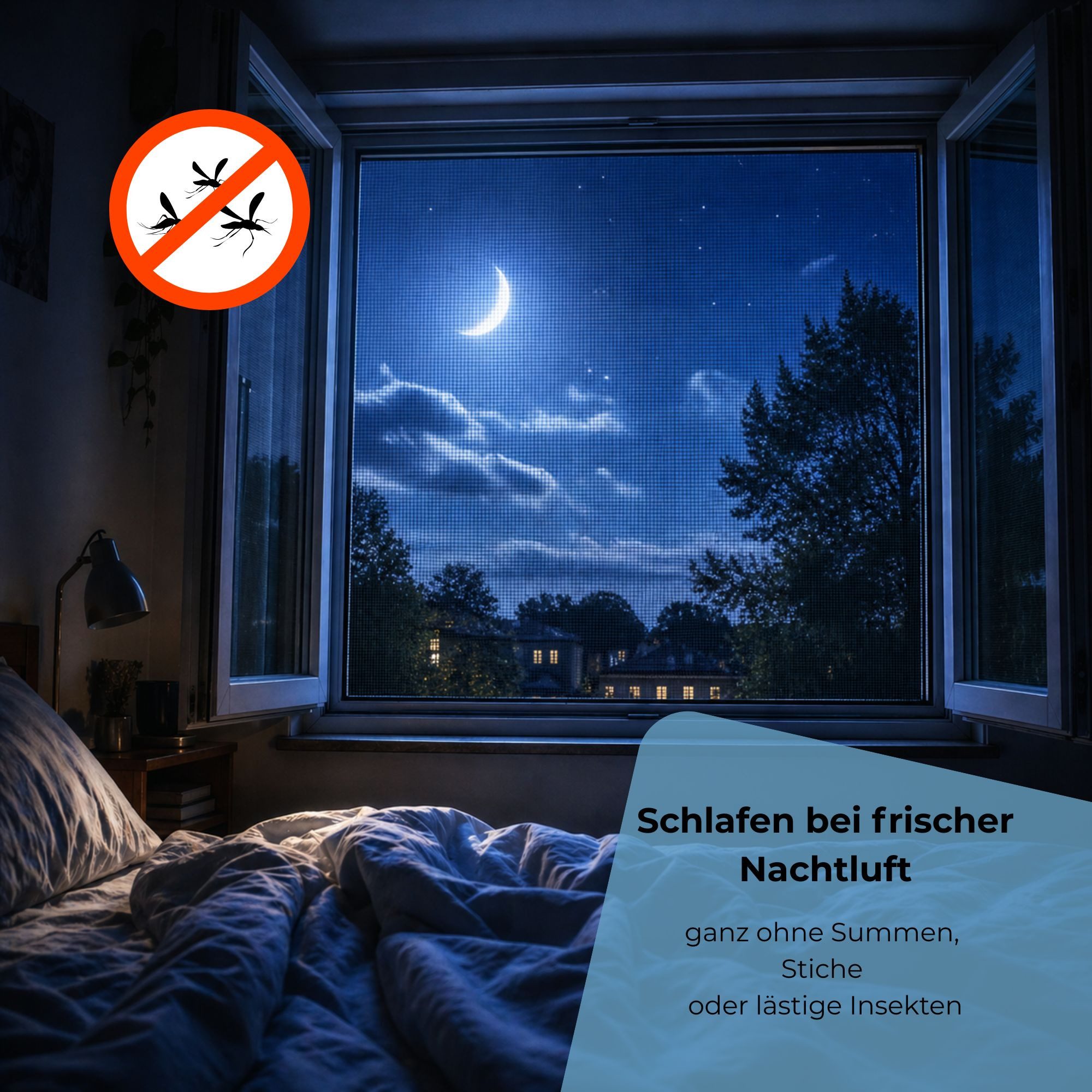 tesa Insektenschutz-Fensterrahmen Tesa Insect Stop Fliegengitter ALU COMFORT Fenster braun 140 cm x 150