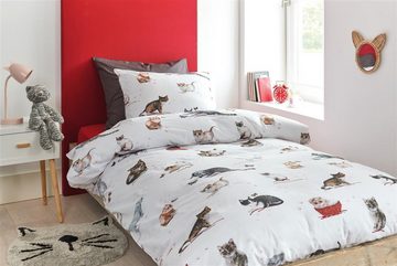 Bettwäsche Beddinghouse Kinder Bettwäsche Cats, 100% Baumwolle, 135 x 200 cm, mehrfarbig, Beddinghouse, Baumwolle, 1 teilig, mit Reißverschluss