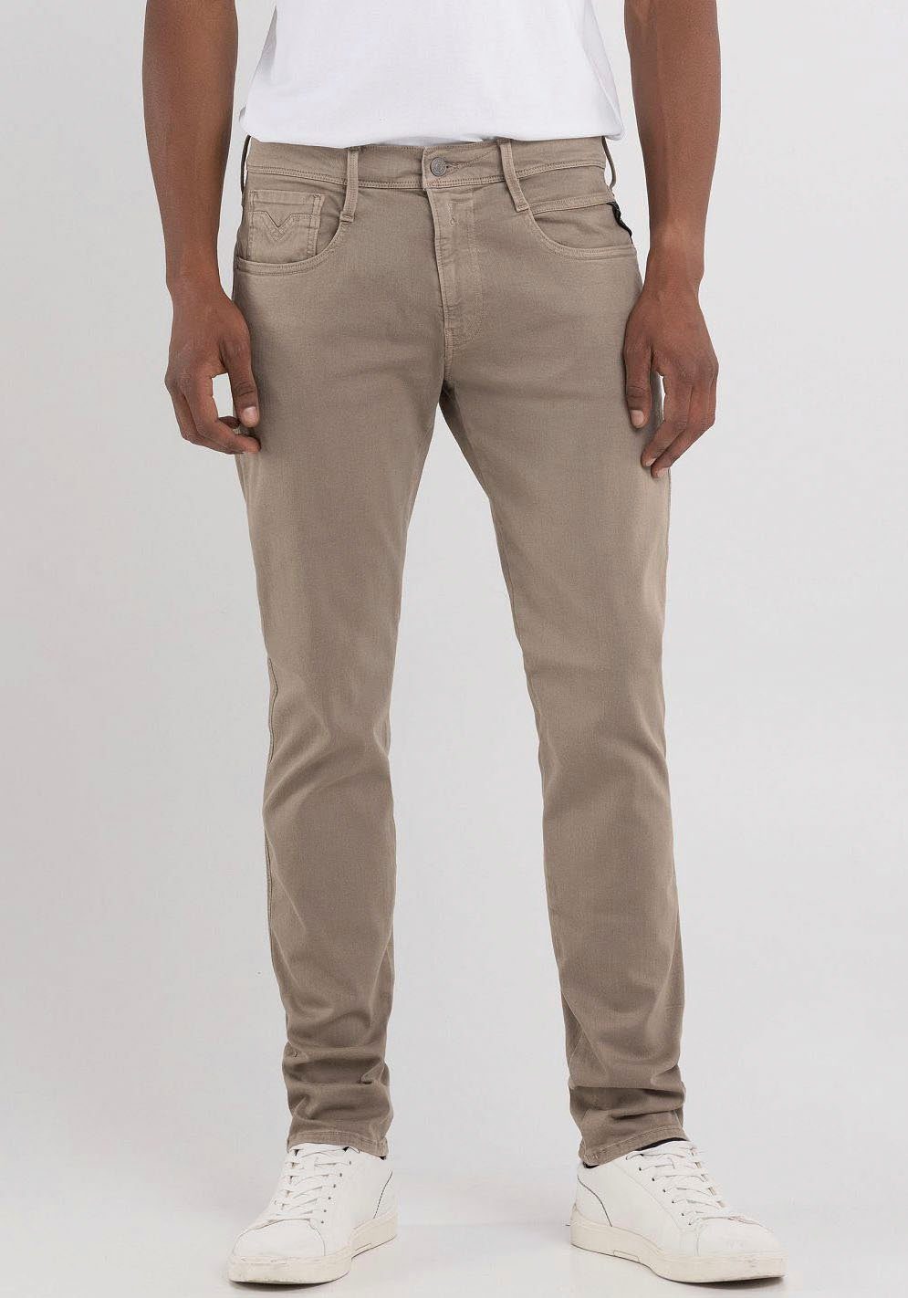 Replay Slim-fit-Jeans Anbass sand