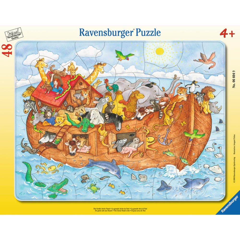 Ravensburger Rahmenpuzzle Die Große Arche Noah - Rahmenpuzzle, 48 Puzzleteile