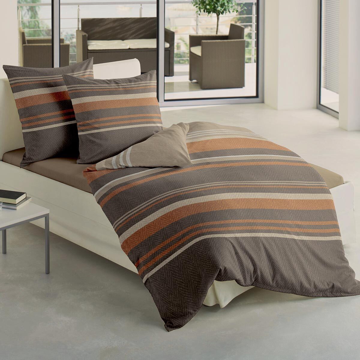 TRAUMSCHLAF Bettwäsche Zürich, Biber, 3 teilig, Winterbettwäsche in warmer günstig online kaufen