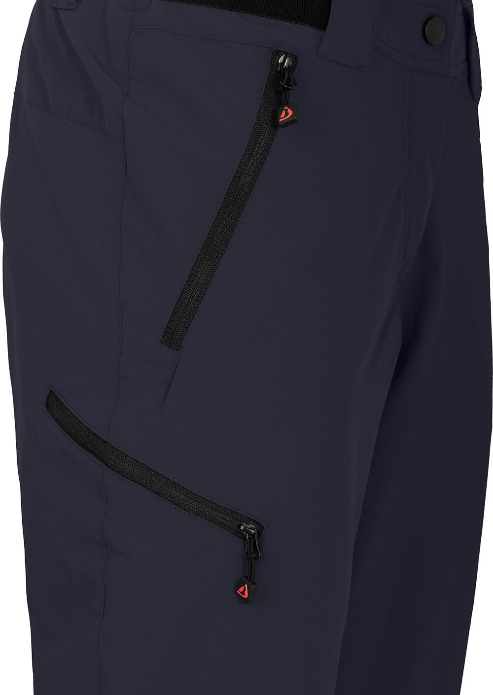 Bergson Outdoorhose VIDAA COMFORT Capri Damen 3/4 Wanderhose, leicht, strapazierfähig, Normalgrößen, Nacht bl – Bild 3 von 5