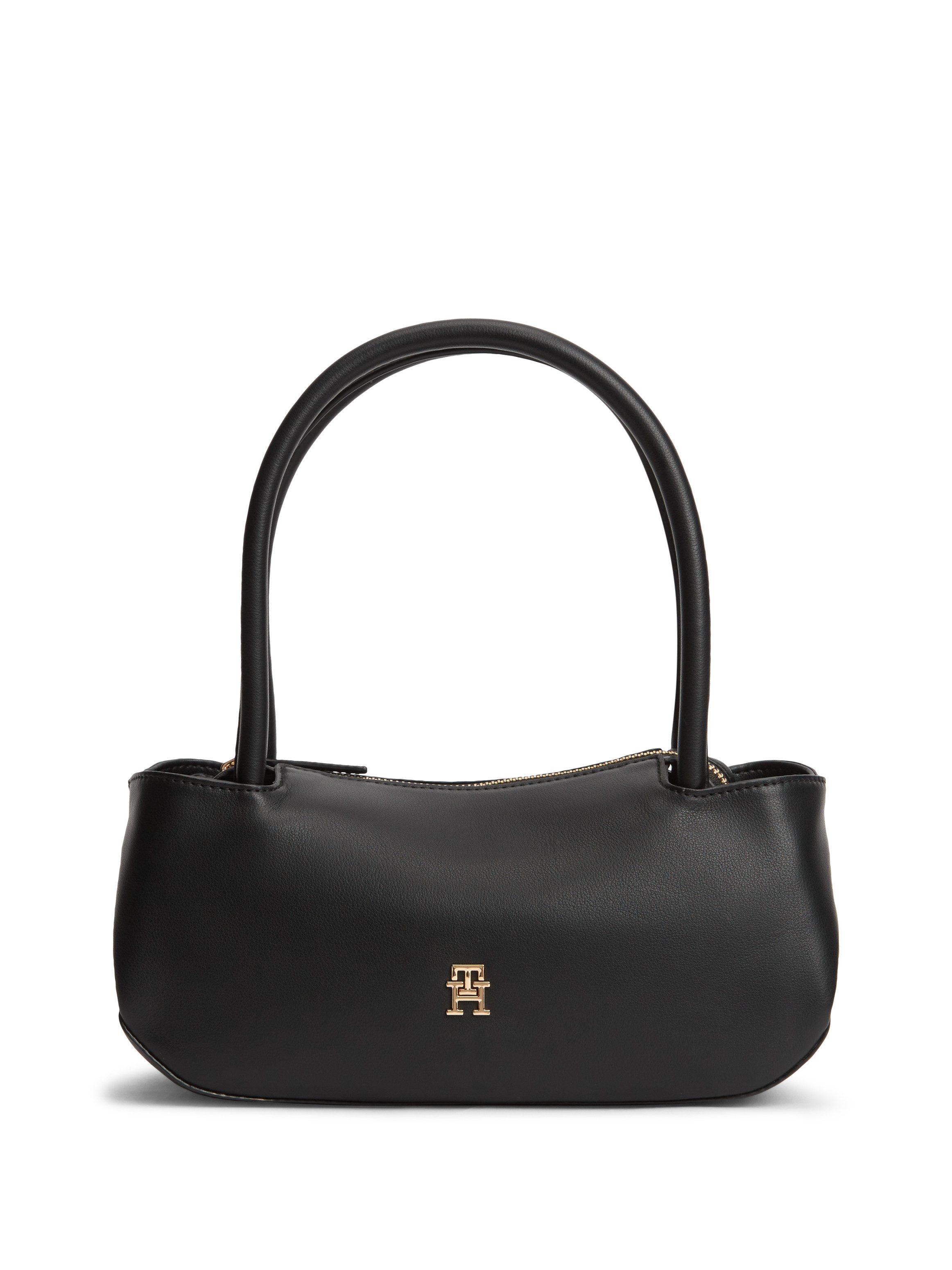 Tommy Hilfiger Henkeltasche TH LOGOTAPE SHOULDER BAG, Damen Handtasche mit doppeltem Tragegriff
