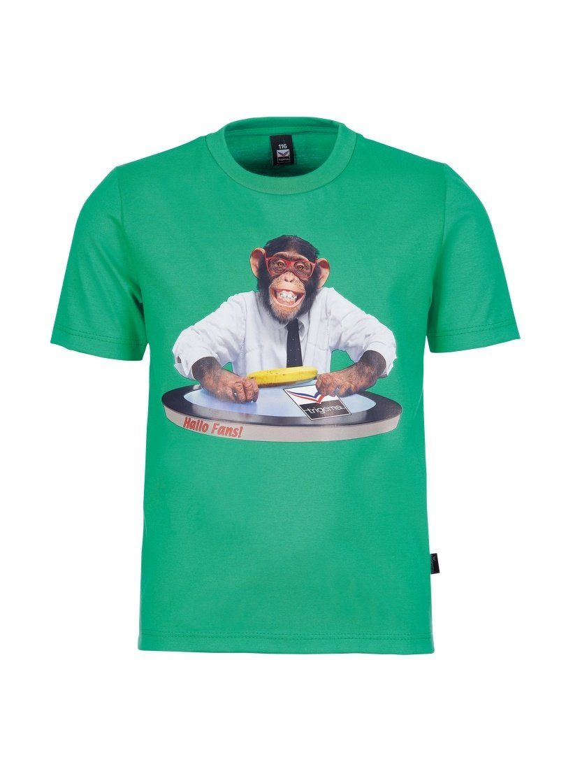 T-Shirt Trigema TRIGEMA Affe TRIGEMA green T-Shirt