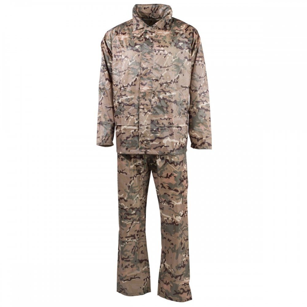 MFH Regenmantel Regenanzug, Polyester, operation-camo - XXL mit Kapuze