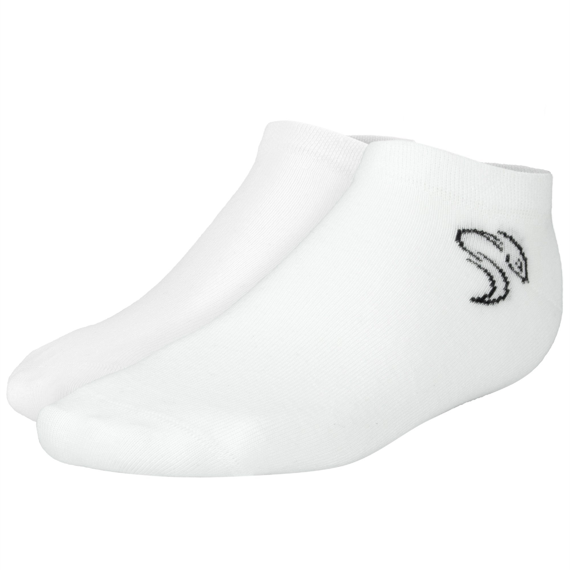 smooth weiß style Snake (3-Paar) Sneakersocken Black
