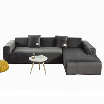 Sofahusse Sofabezug Stretch für L-Form Universal Waschbar Sofaüberwurf, Juoungle