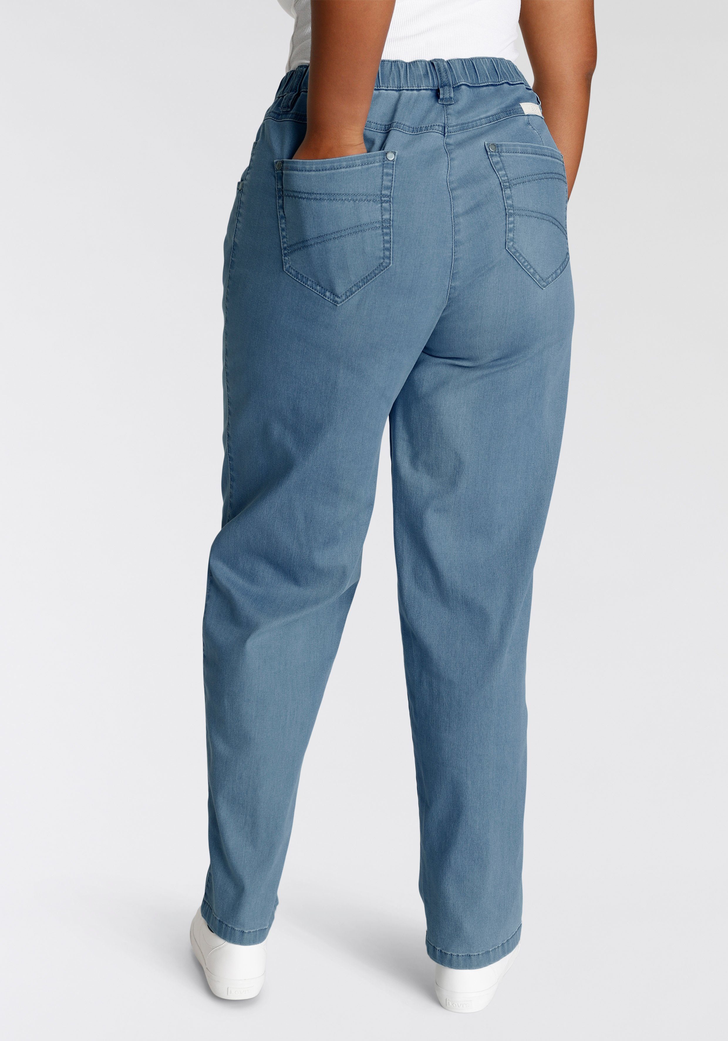 KjBRAND Straight-Jeans Babsie mit Stretch