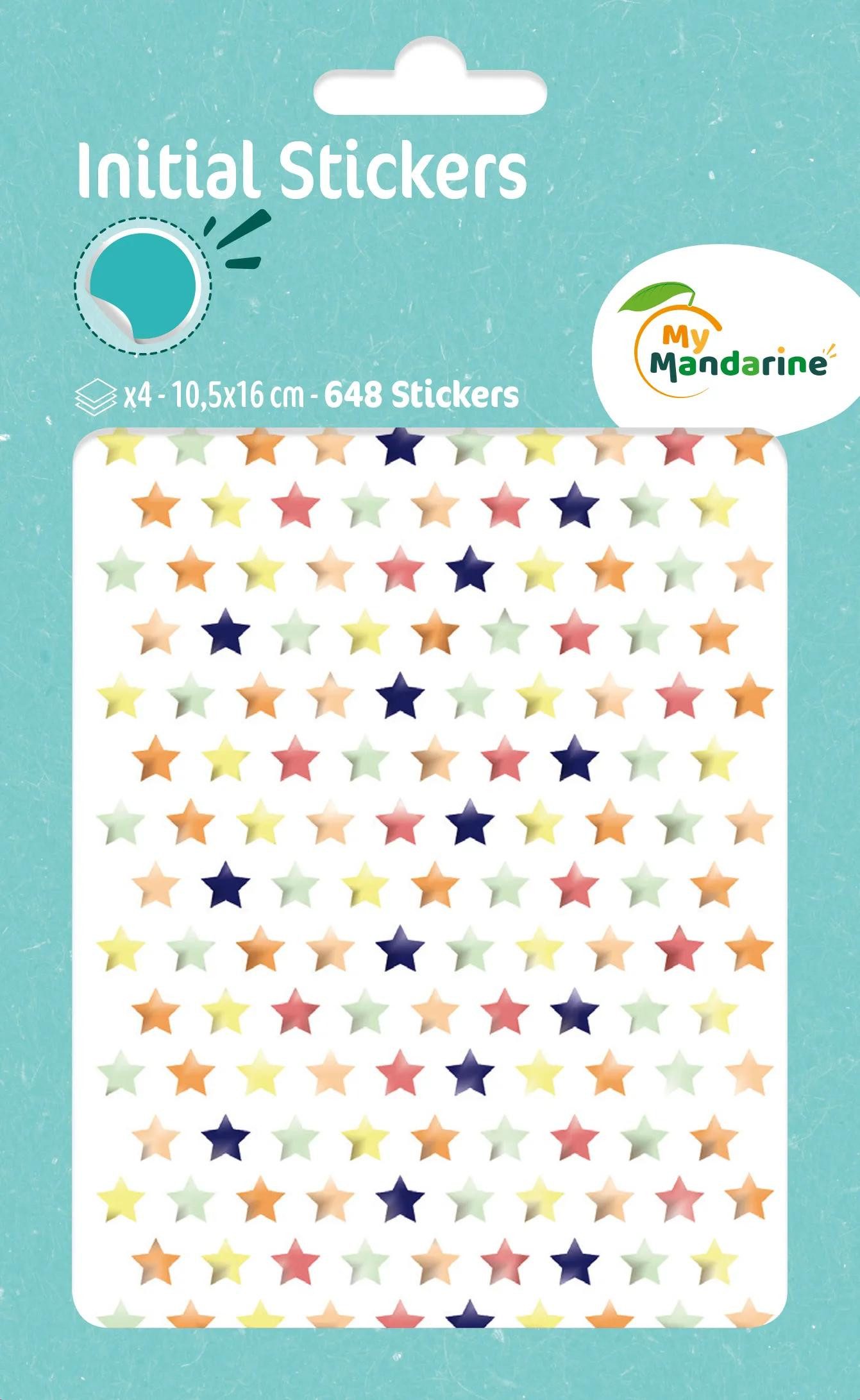 maildor Sticker 10x Sticker Metallic/Pastell 4 Stickerbogen 10,5x17 Mehrfarbig AE170C, My Mandarine