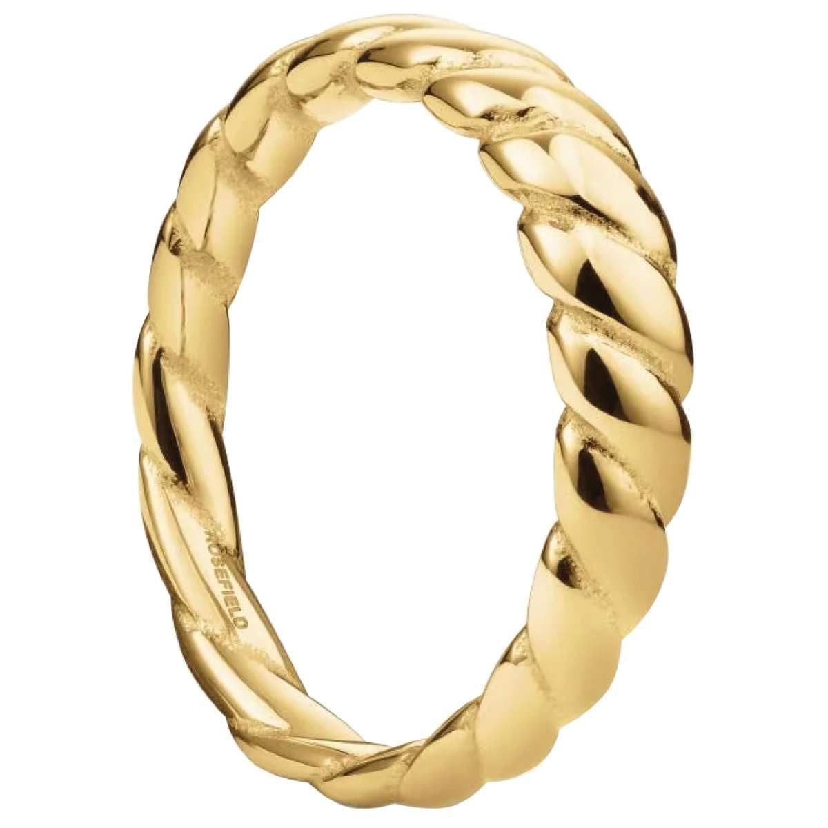 ROSEFIELD Fingerring JRSC, Damenring Croissant Goldfarben