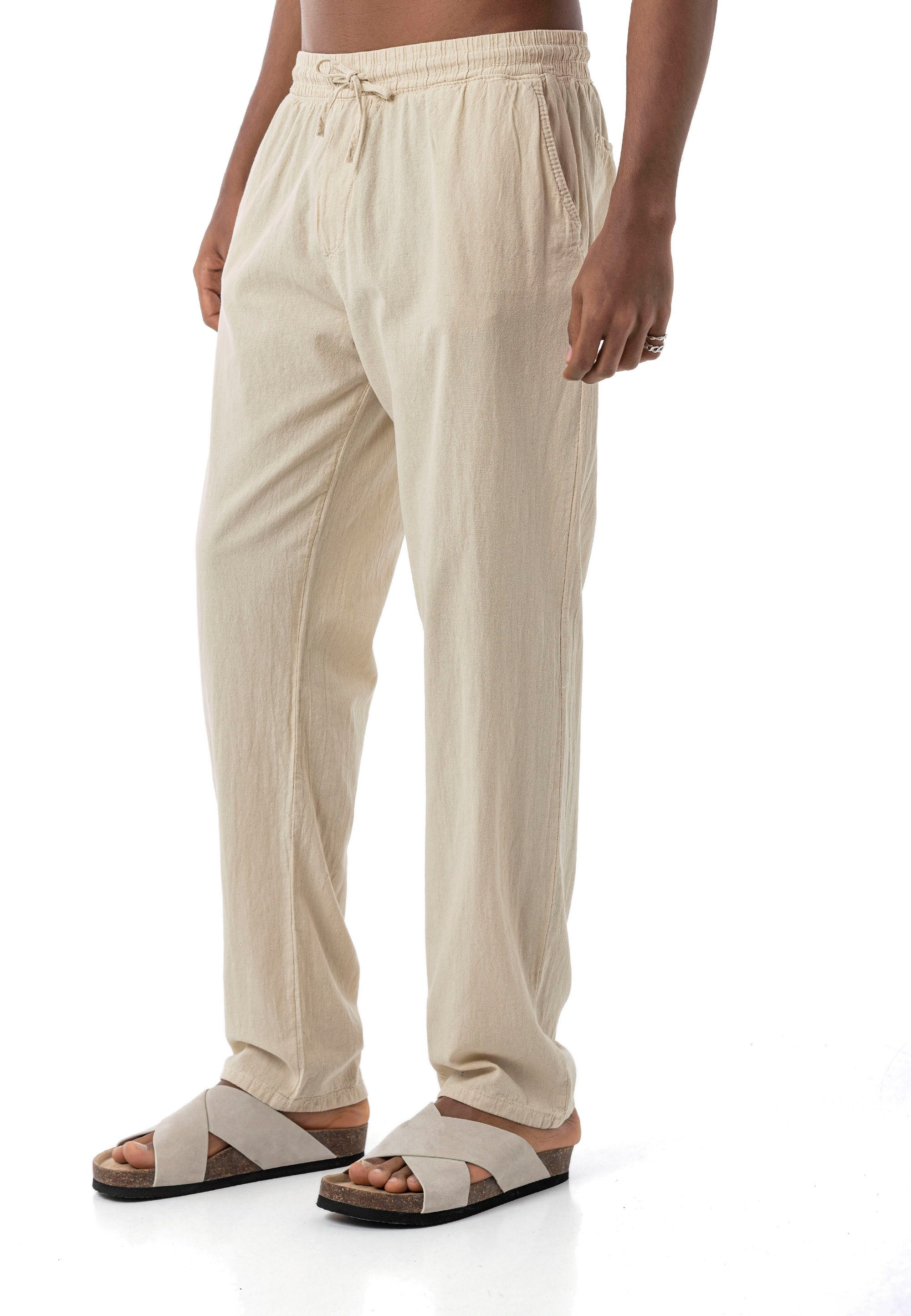RedBridge Schlupfhose Luftige Freizeithose mit Gummibund – Gerade Passform, leichter Stoff