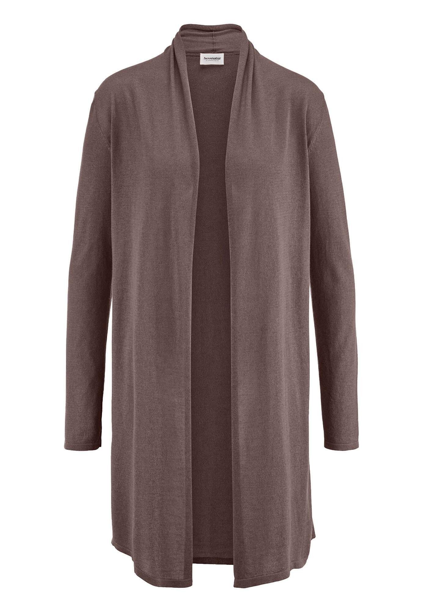 Hessnatur Strickjacke aus TENCEL™ Lyocell und Bio-Baumwolle (1-tlg)