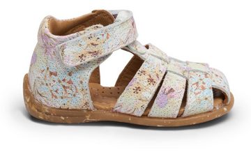 Bisgaard carly Sandale, Sommerschuh, Klettschuh, Sandalette, mit allover Blütenprint