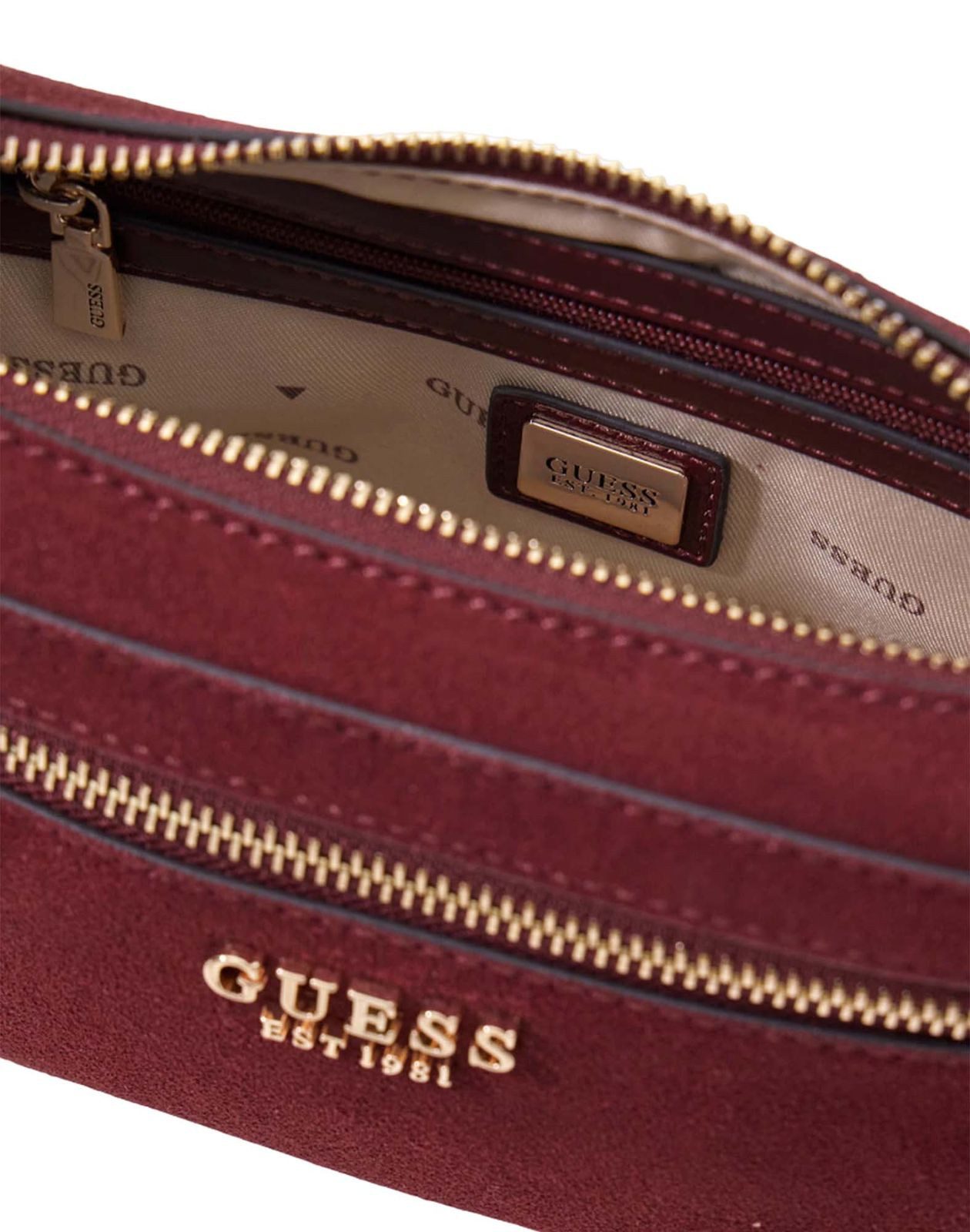 Guess Umhängetasche Mini Crossbody Bag, aus echtem Rindsleder