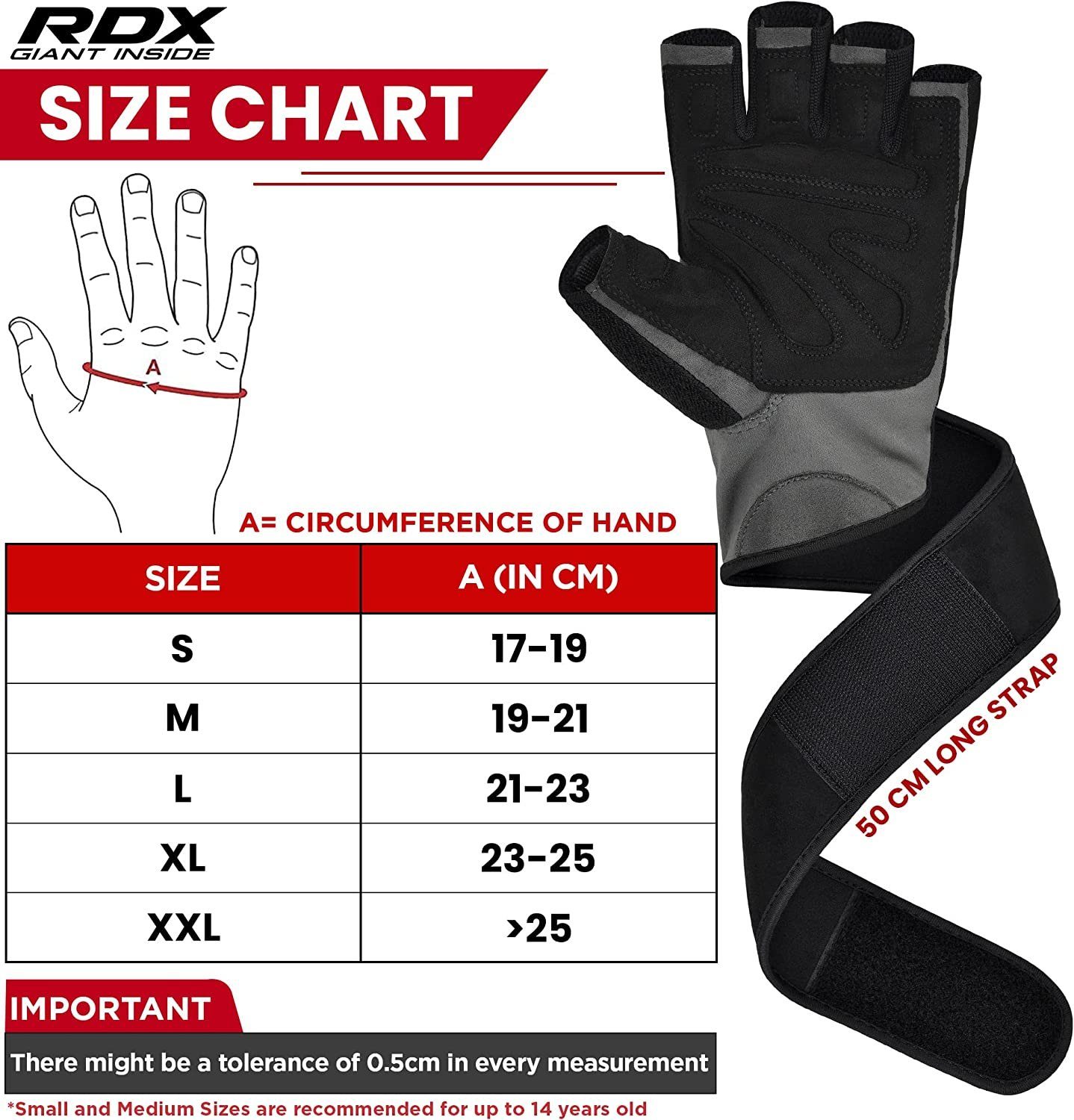 RDX Trainingshandschuhe RDX Fitness Handschuhe Trainingshandschuhe Lang Han günstig online kaufen