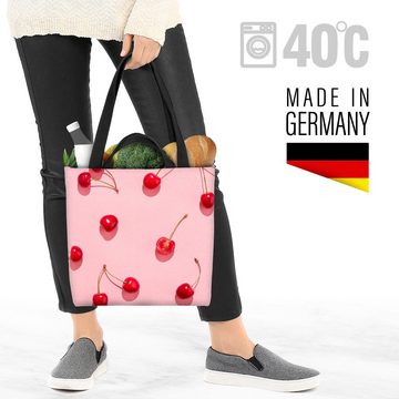 VOID Henkeltasche (1-tlg), Kirschen Pink Obst Sommer Muster Küche kochen essen rezept ibiza ital