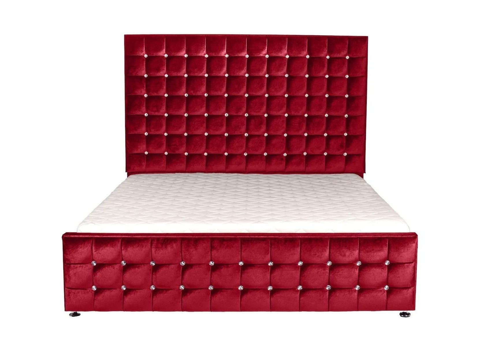 Polsterbett Luxus-Doppelbett mit Chesterfield-Design und Polsterung