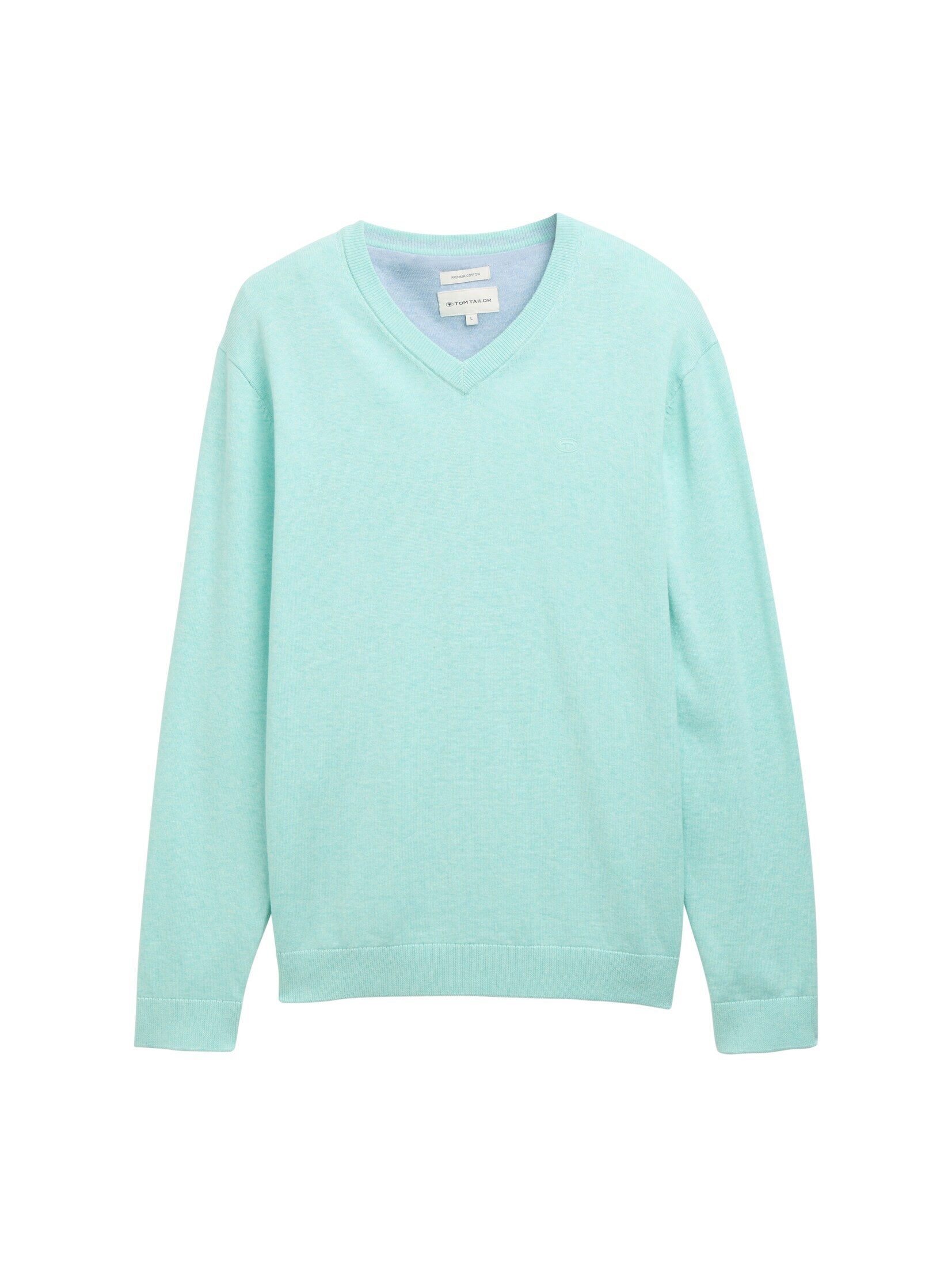 TOM TAILOR Strickpullover Strickpullover mit V-Ausschnitt günstig online kaufen