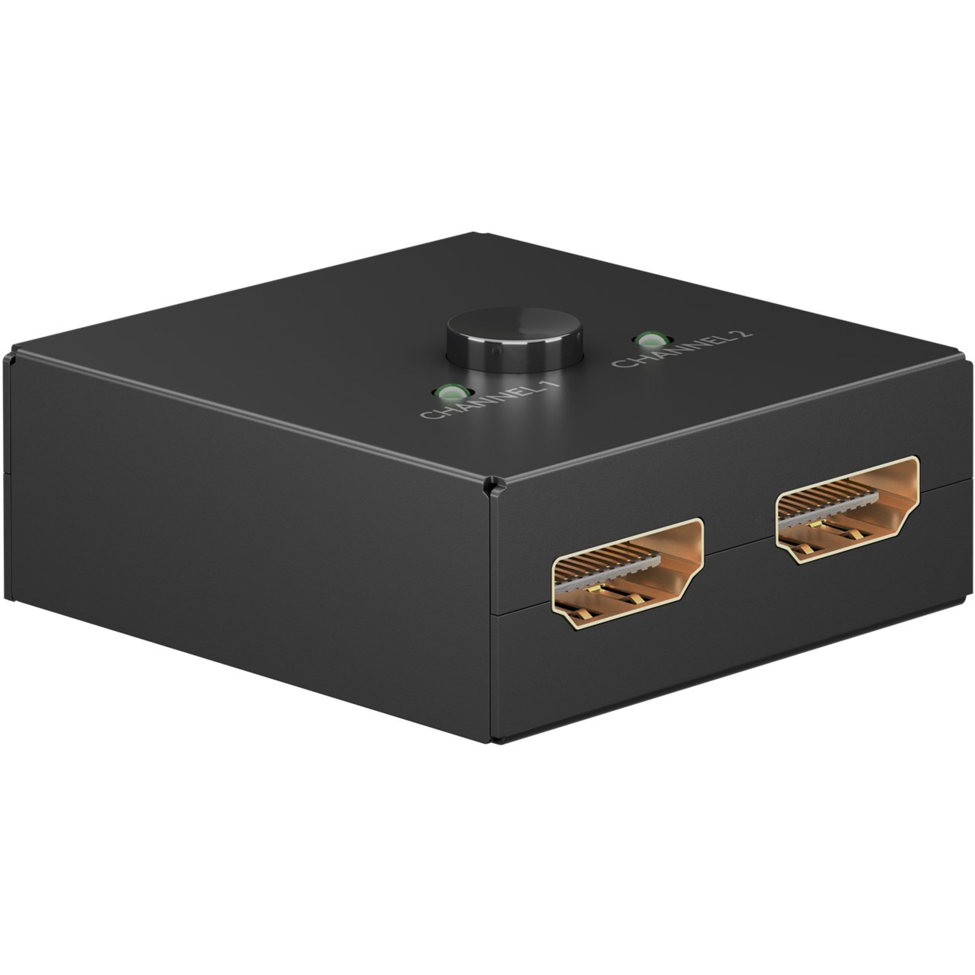 Goobay HDMI-Splitter, Manuelle HDMI™-Umschaltbox 2 auf 1 (4K @ 30 Hz) - Zubehör für