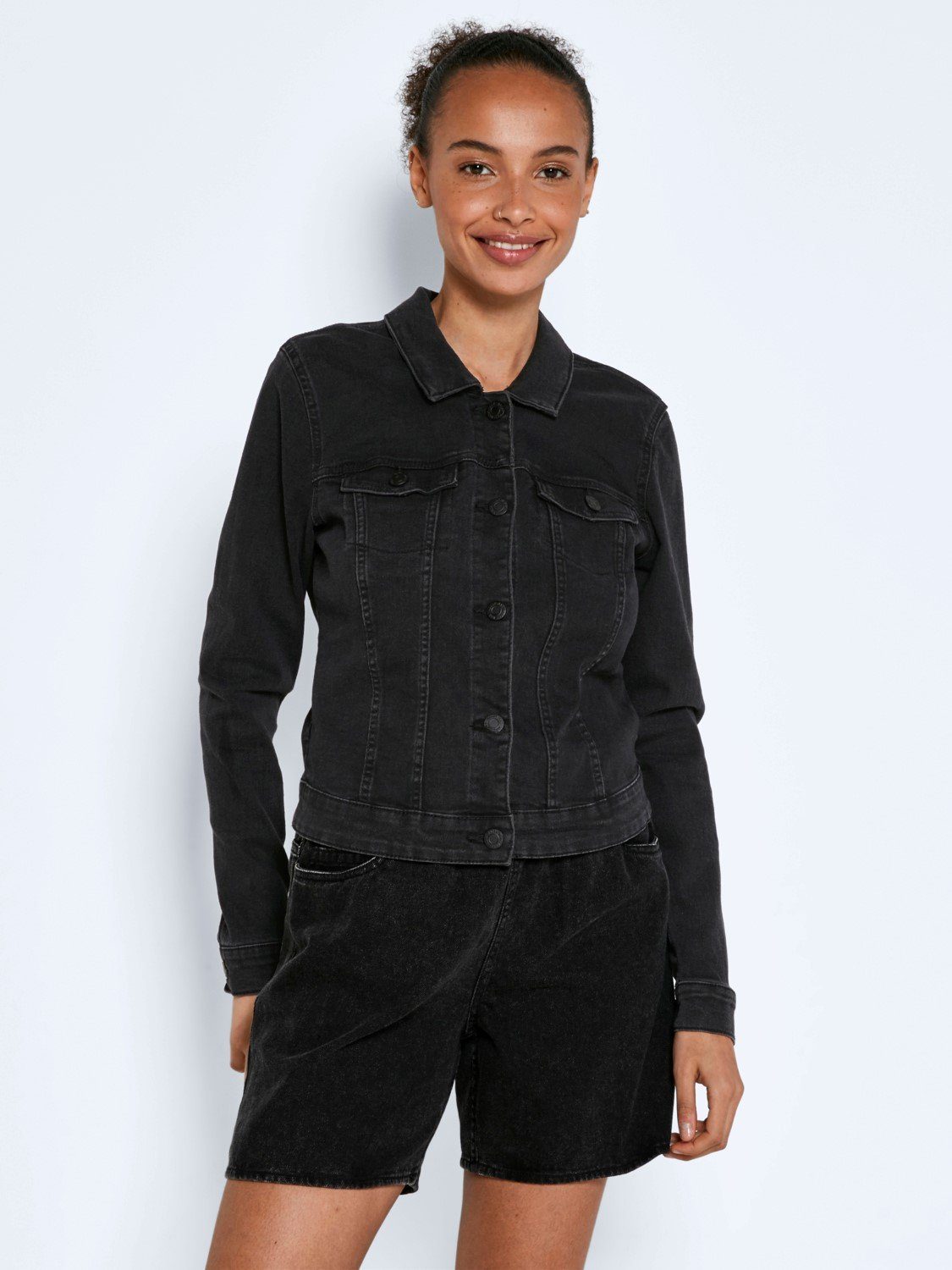 Noisy may Jeansjacke NMDEBRA L/S BLACK günstig online kaufen