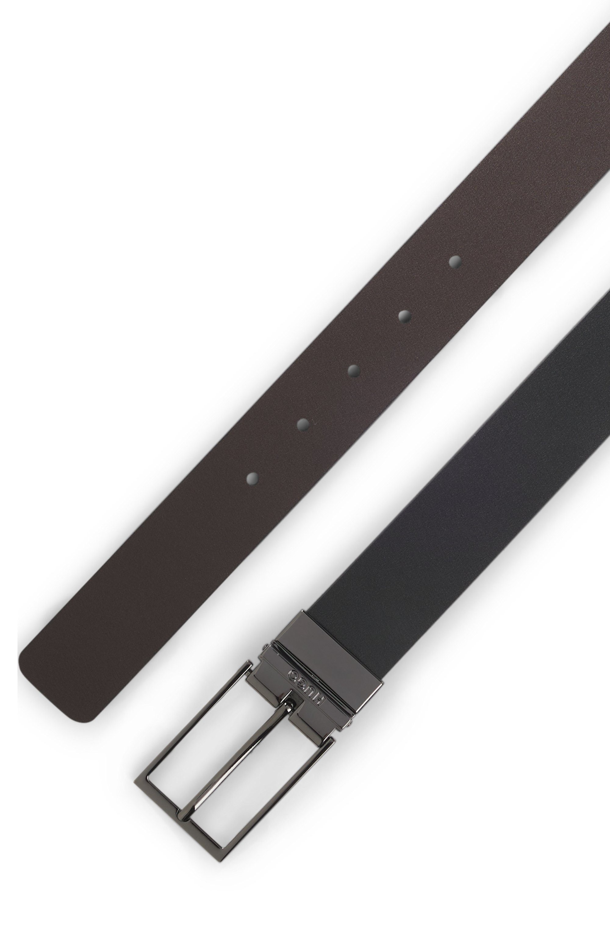 HUGO Wendegürtel Gruffy Or35 aus Glattleder