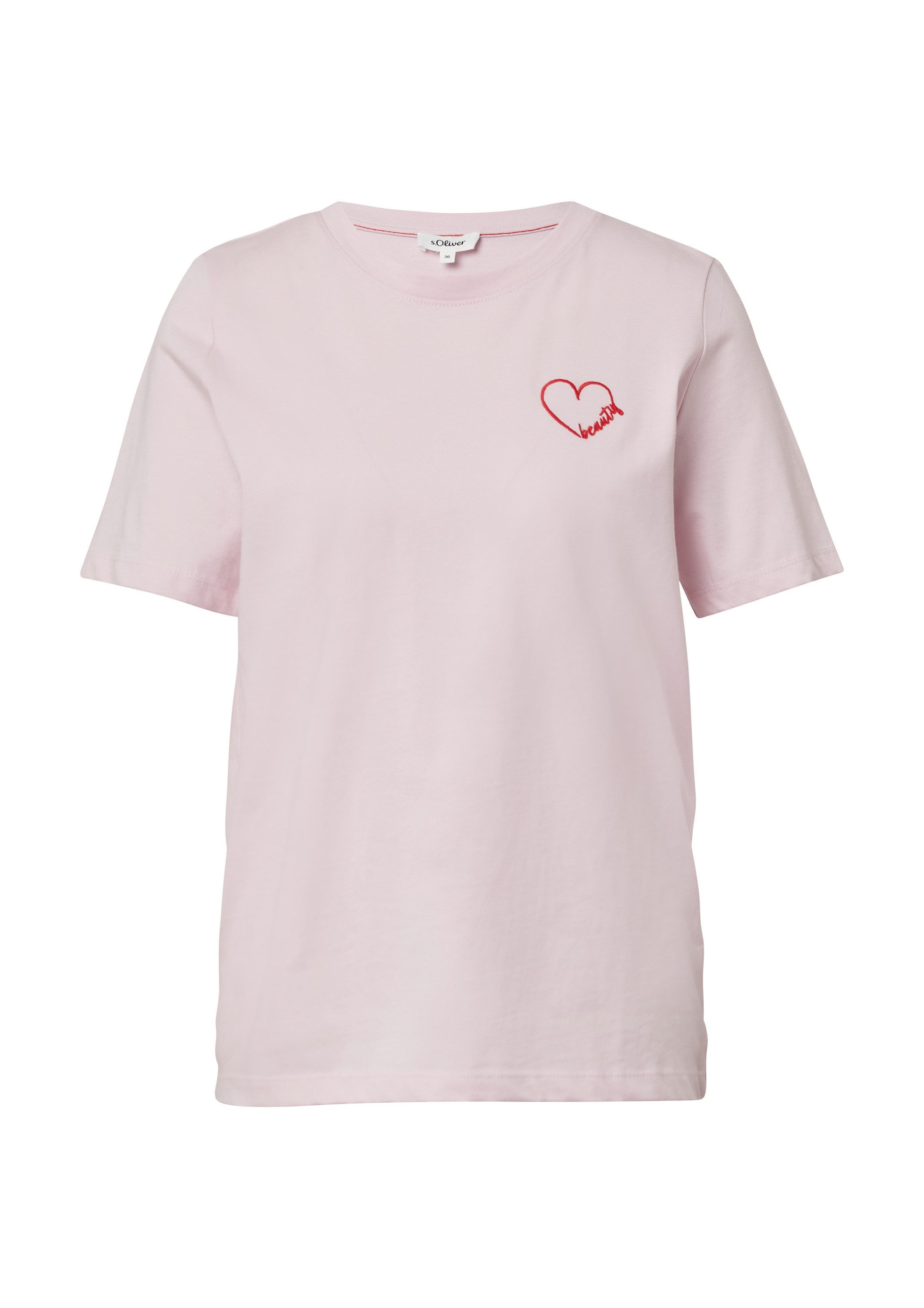 s.Oliver Kurzarmshirt T-Shirt Jerseyshirt aus Baumwolle günstig online kaufen