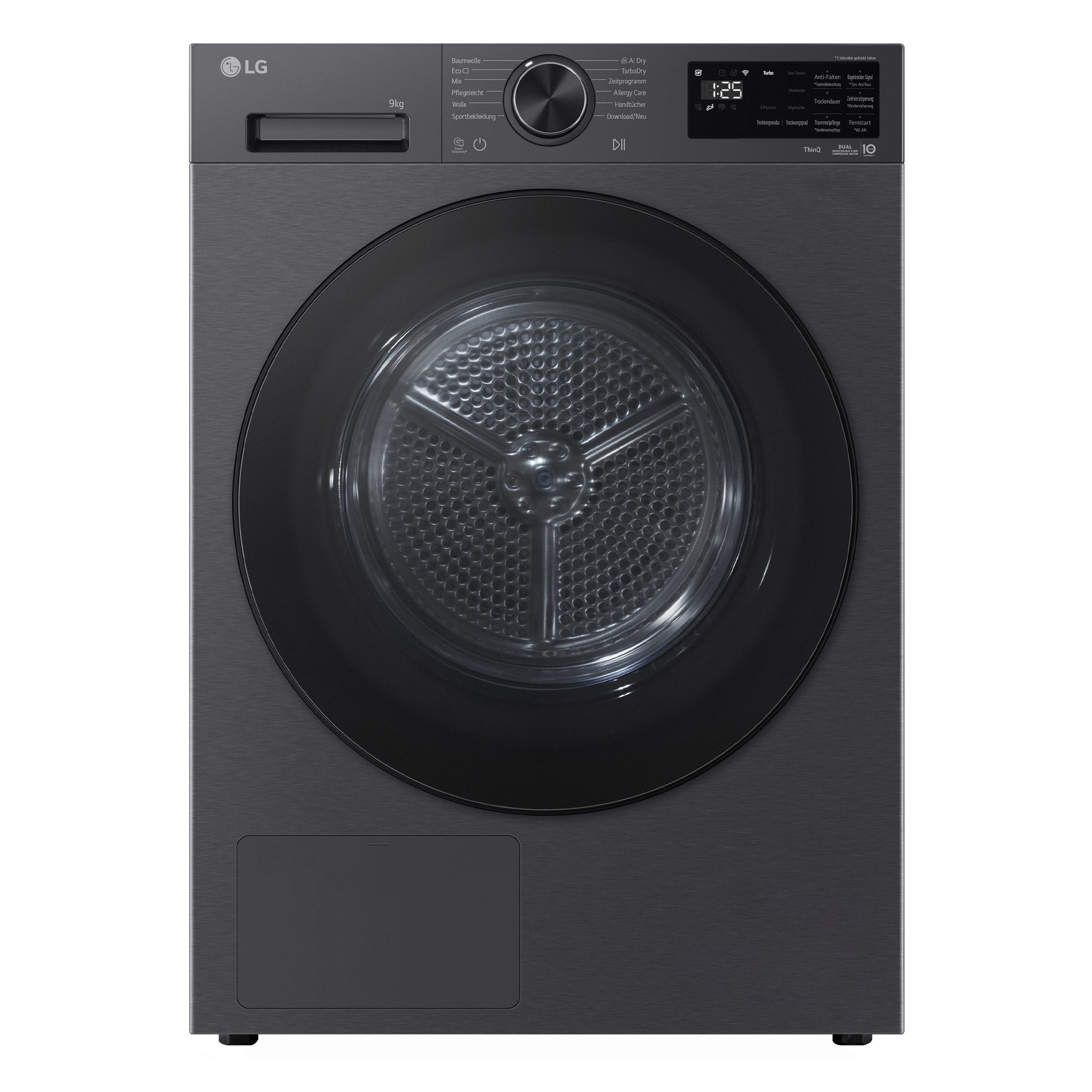 LG Wärmepumpentrockner RT90X7B, Knitterschutzsystem