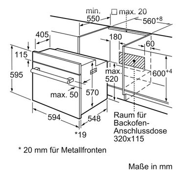 BOSCH Backofen-Set Einbau-Backofen mit Glaskeramikkochfeld Bräterzone - autark, 60 cm