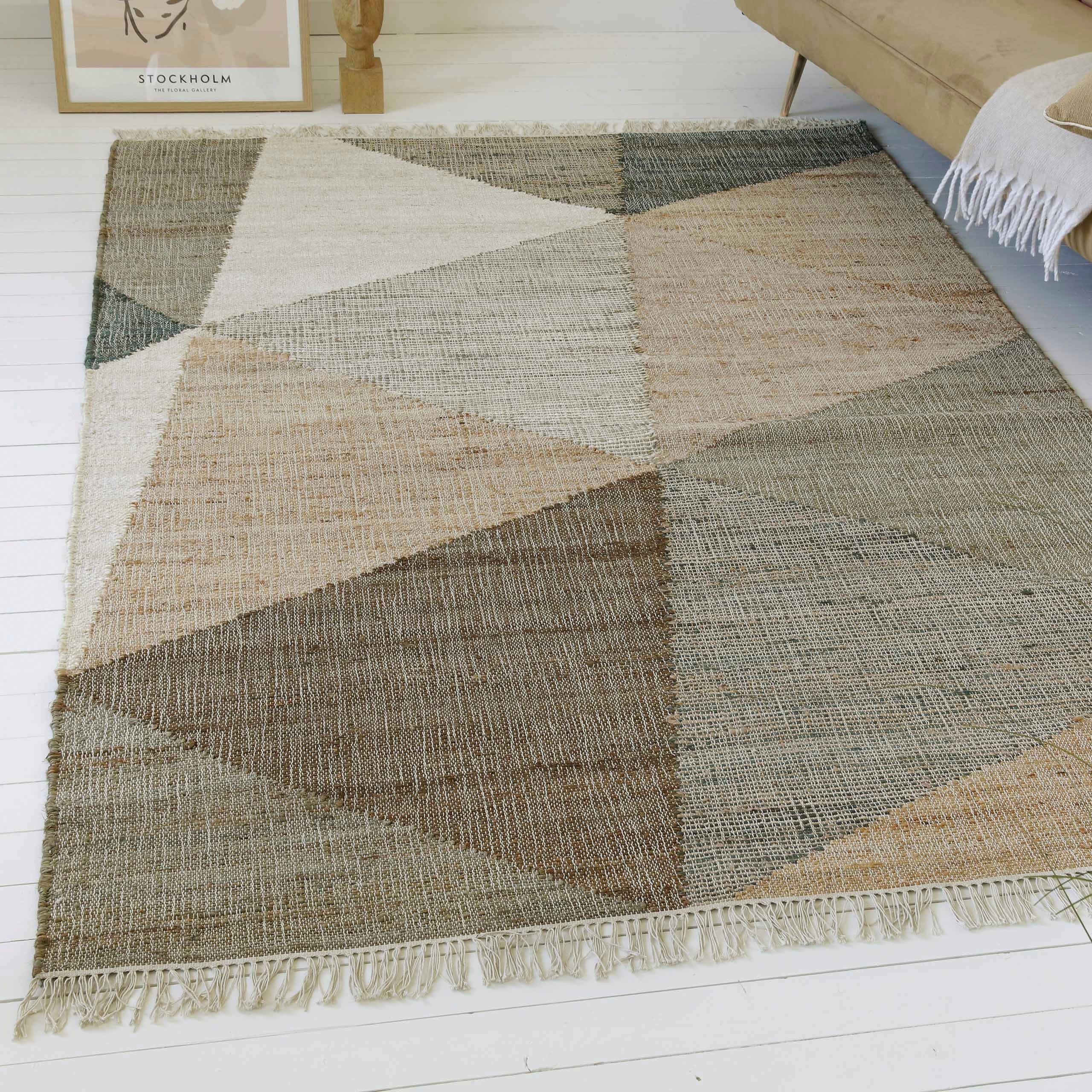 my home Teppich Stevo, mit Fransen, günstig online kaufen