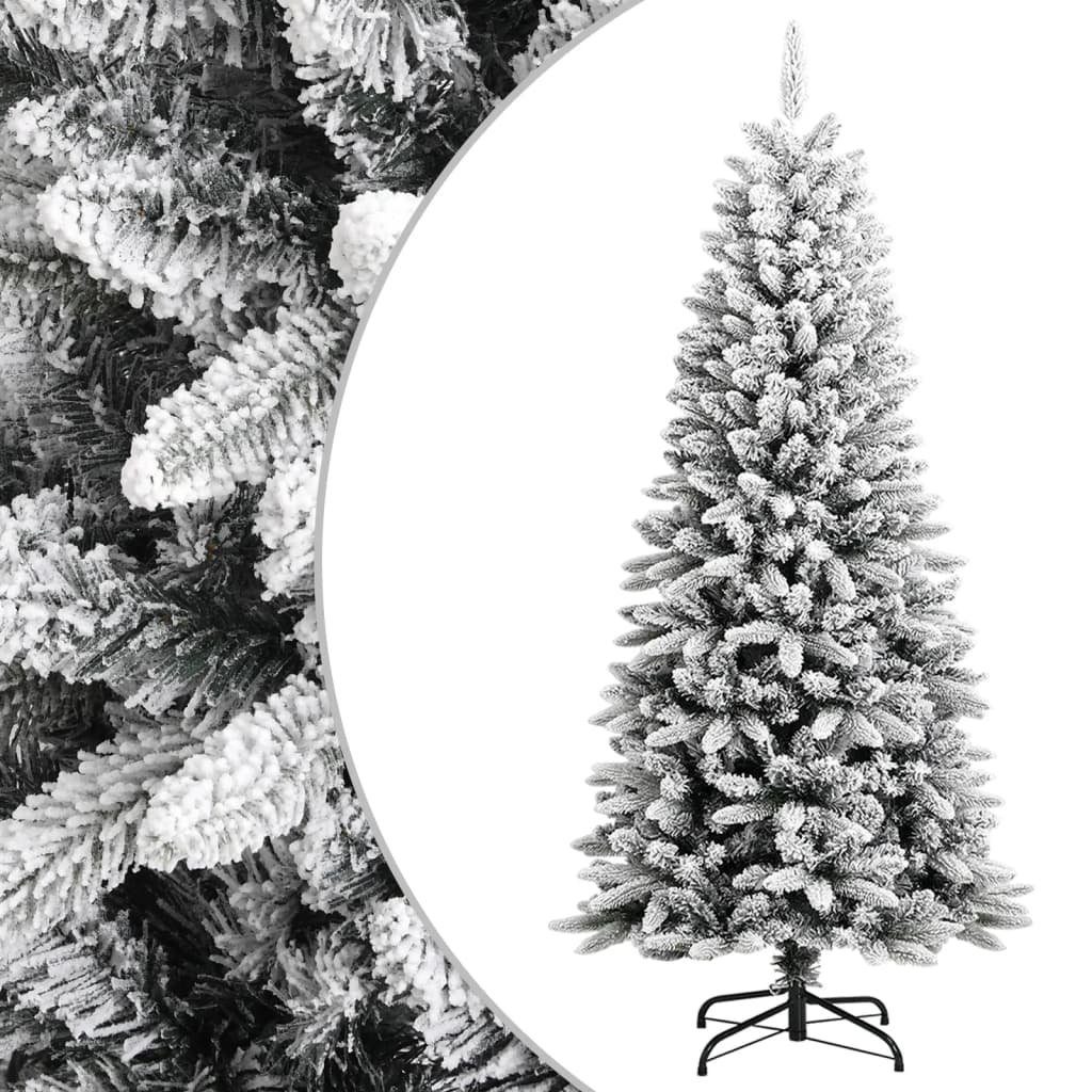 vidaXL Künstlicher Weihnachtsbaum Künstlicher Weihnachtsbaum Beschneit 150 cm PVC&PE