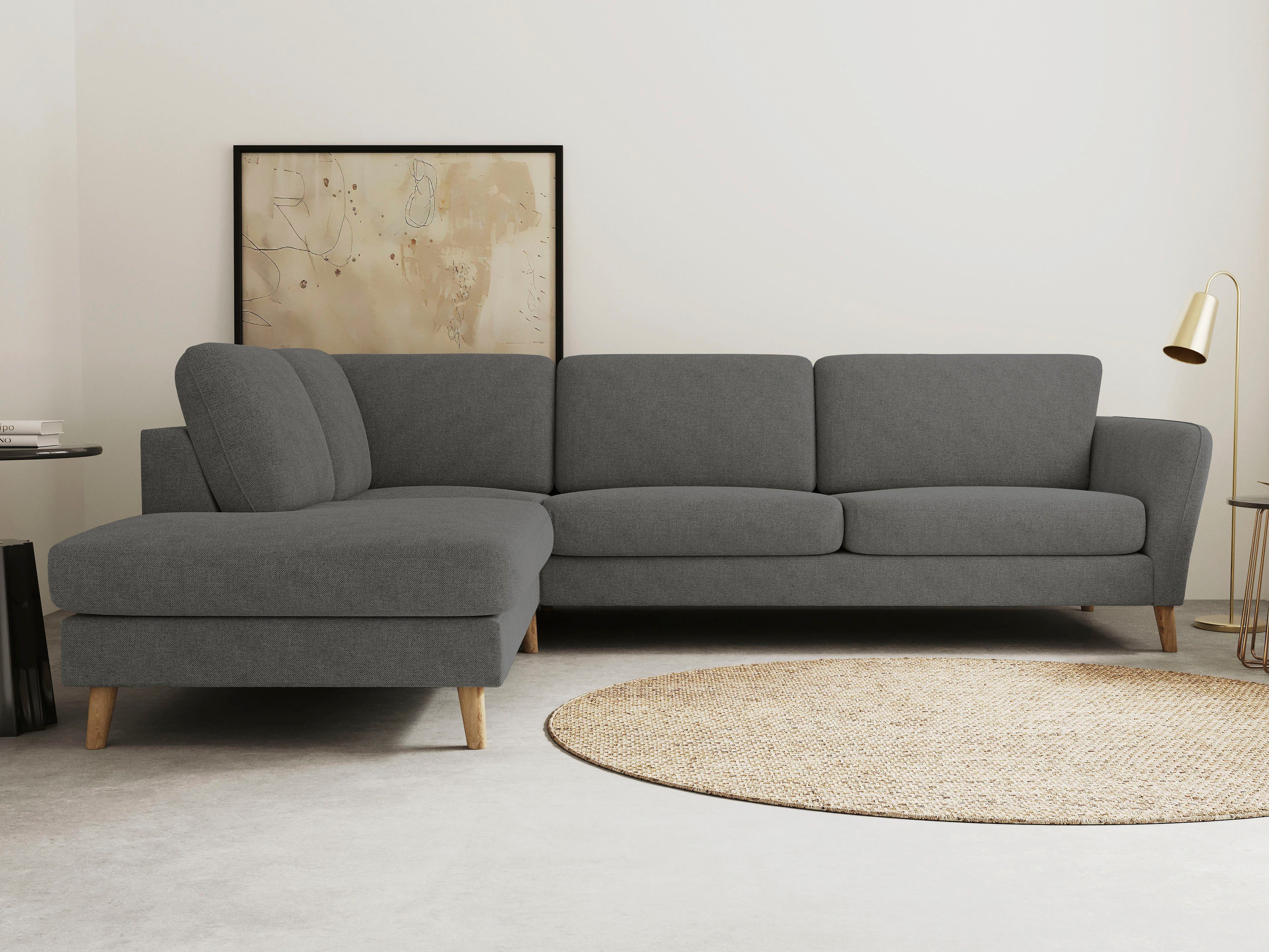 Home affaire Ecksofa "MARSEILLE 278/202 cm, L-Form, Ottom. rechts/links, ve günstig online kaufen