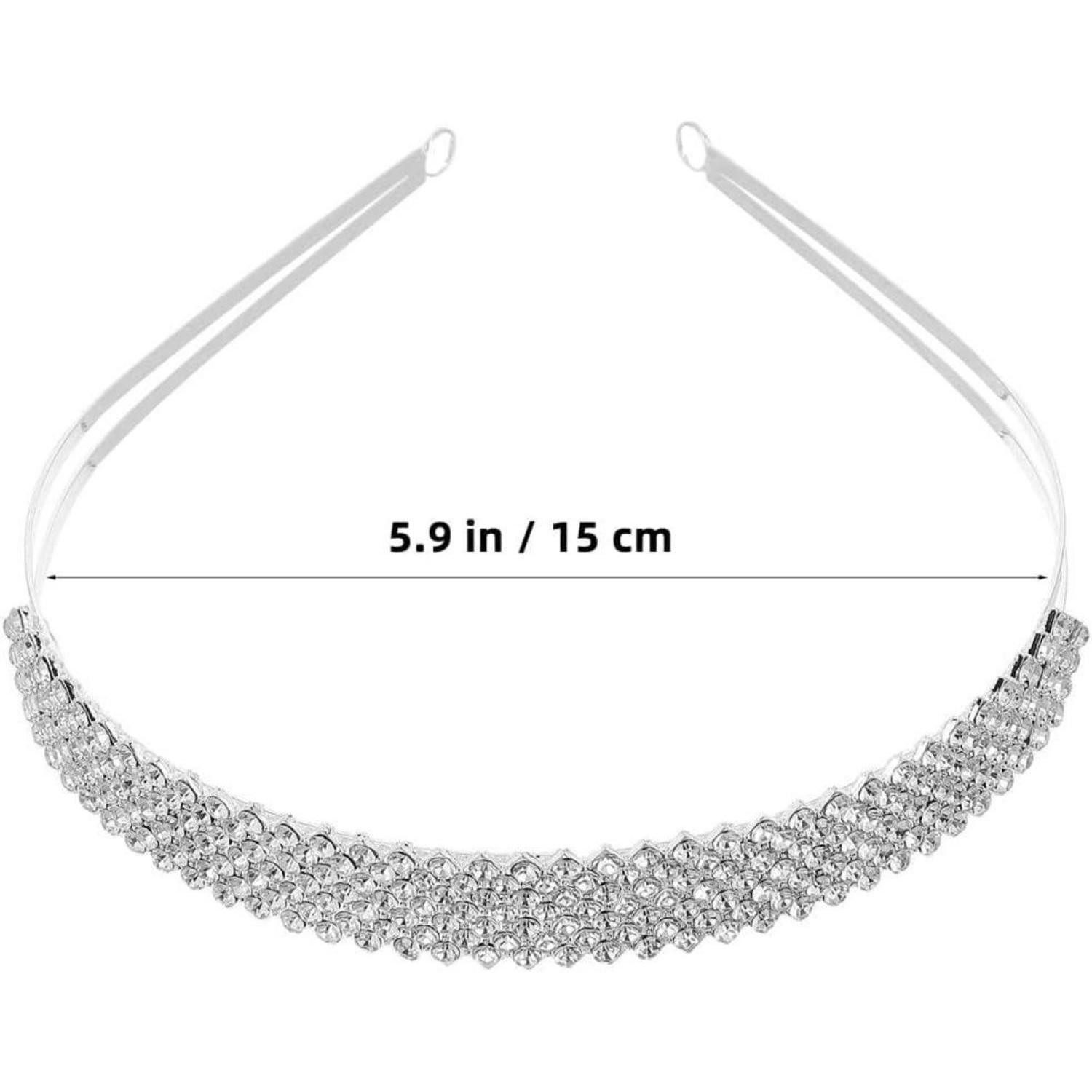 LuxusKollektion Haarreif Kristall Diadem Haarband Strass Brautschmuck Haarreif elegant