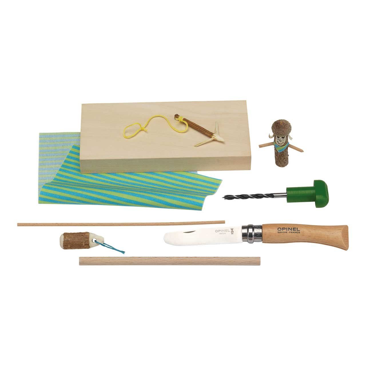 Opinel Messer Kosmos Bastelbox SCHNITZEN, inkl. Kindermesser