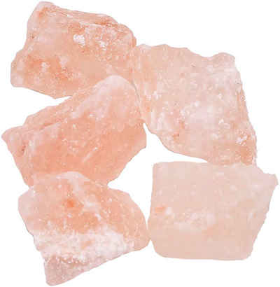 Firetti Mineralstein Multipack Schmuck Geschenk Badesalzkristalle, (Set, 5-St), Salzkristalle vom Himalaya