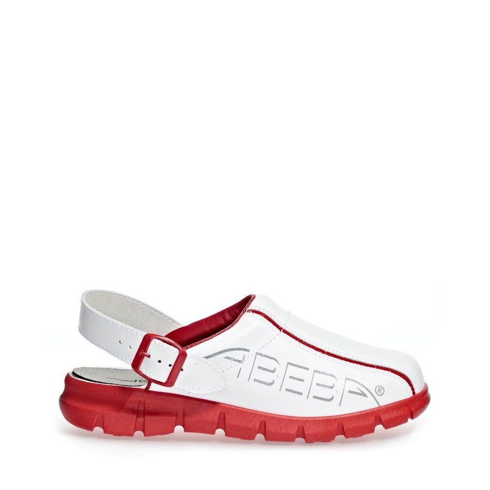 Abeba Dynamic Berufsschuhe Clog – Glattleder Mit Aufdruck OB A E Src Berufsschuh