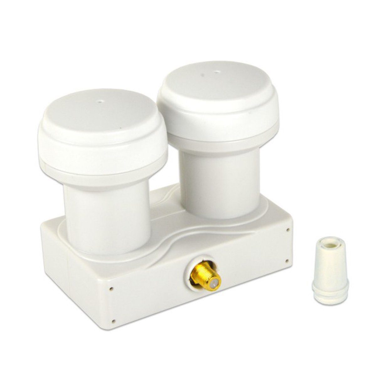 2x F-Stecker PremiumX 6° Single Monoblock Gummitülle LNB Universal-Single-LNB 1x