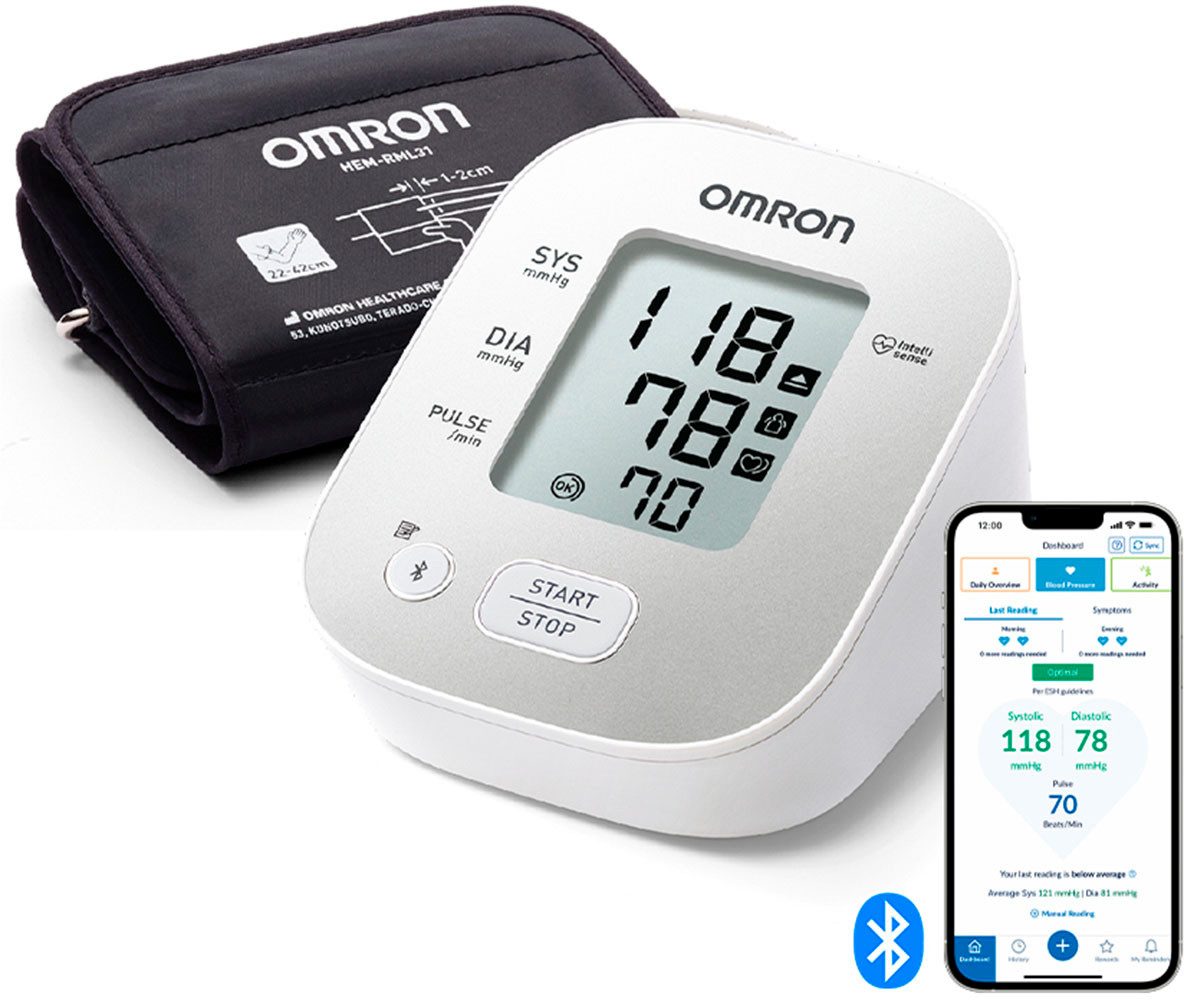 Oberarm-Blutdruckmessgerät OMRON X2 Smart+