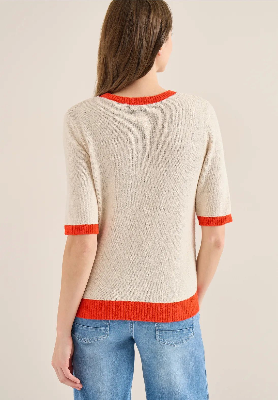 CECIL Kurzarmpullover Bouclé Pullover (1-tlg) günstig online kaufen