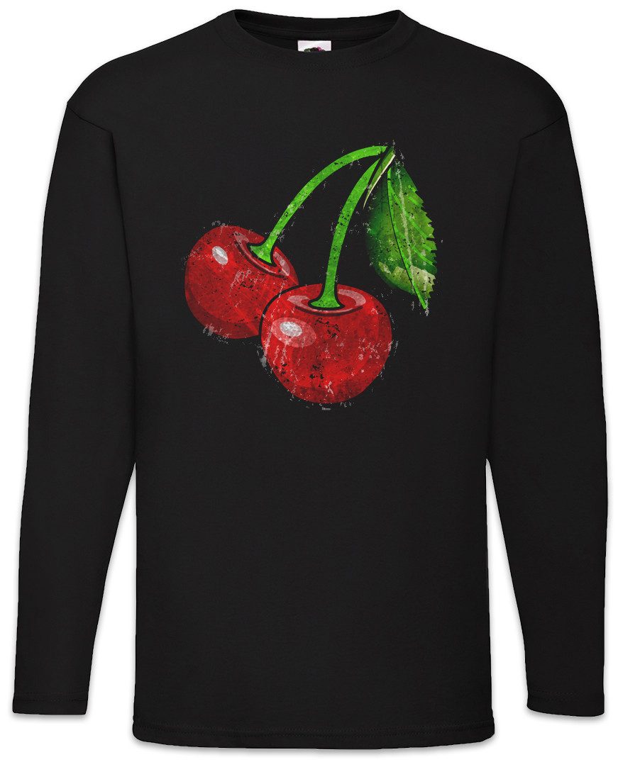 Langarmshirt Oldschool Cherries Vintage Logo I Langarm T-Shirt Cherry Rockabilly