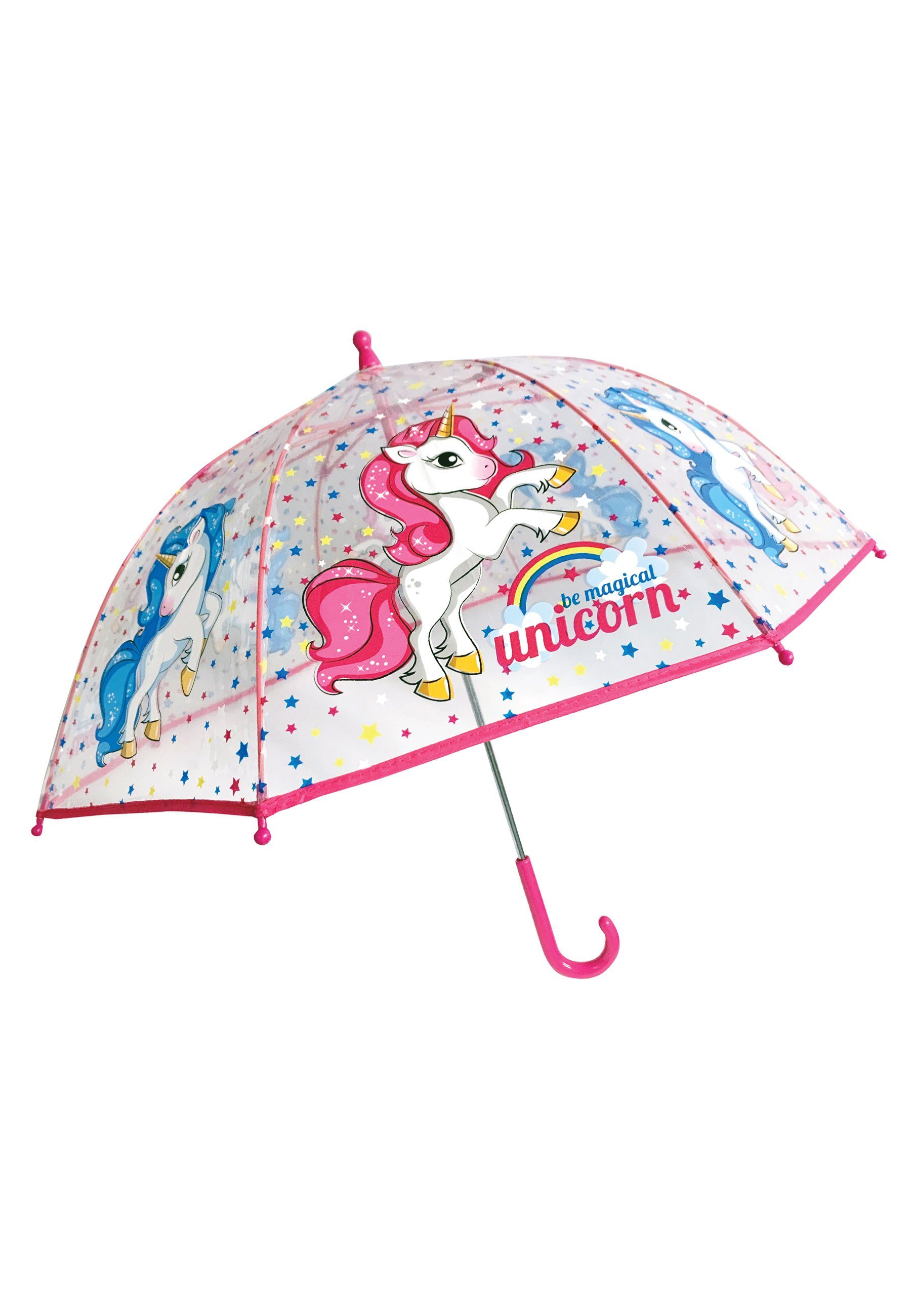 einhorn Stockregenschirm Kinder Mädchen Regenschirm Stock-Schirm Kuppelschirm