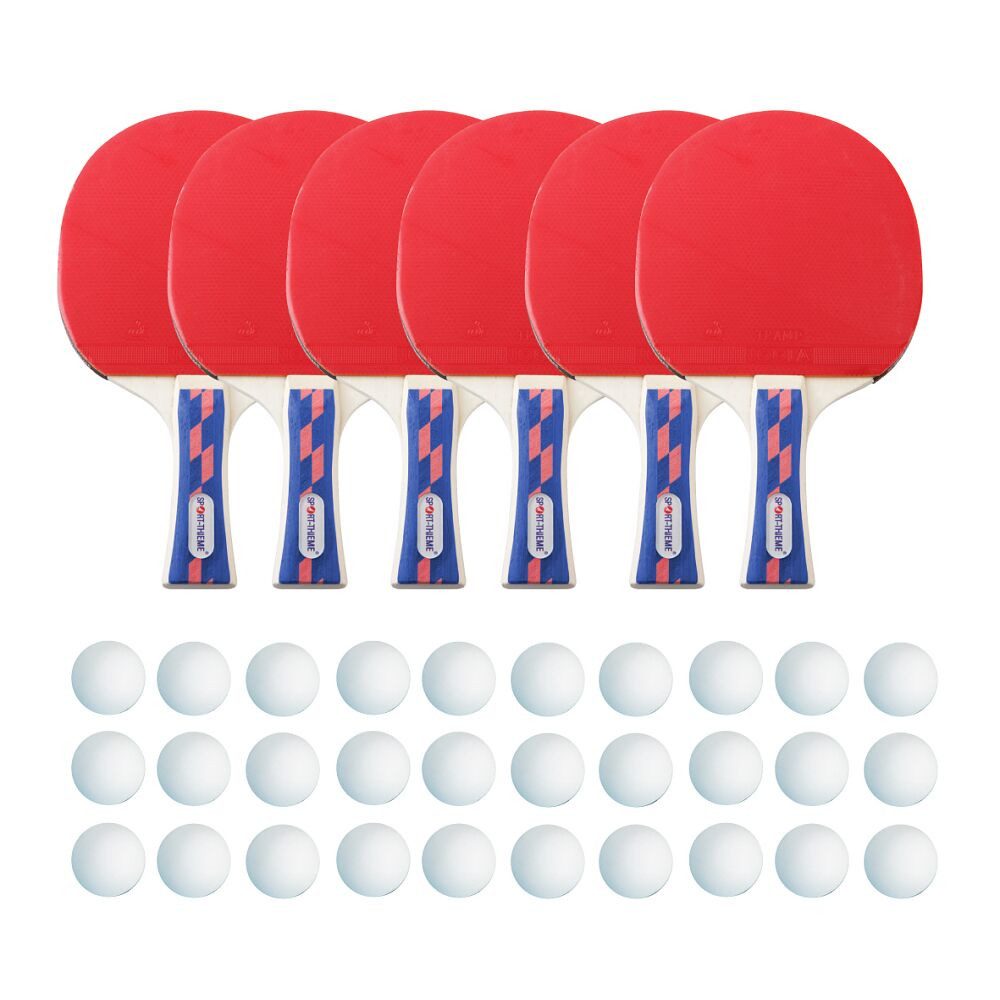 Sport-Thieme Tischtennisschläger Tischtennisschläger-Set Champion, Speziell für Schulen und Vereine entwickelt