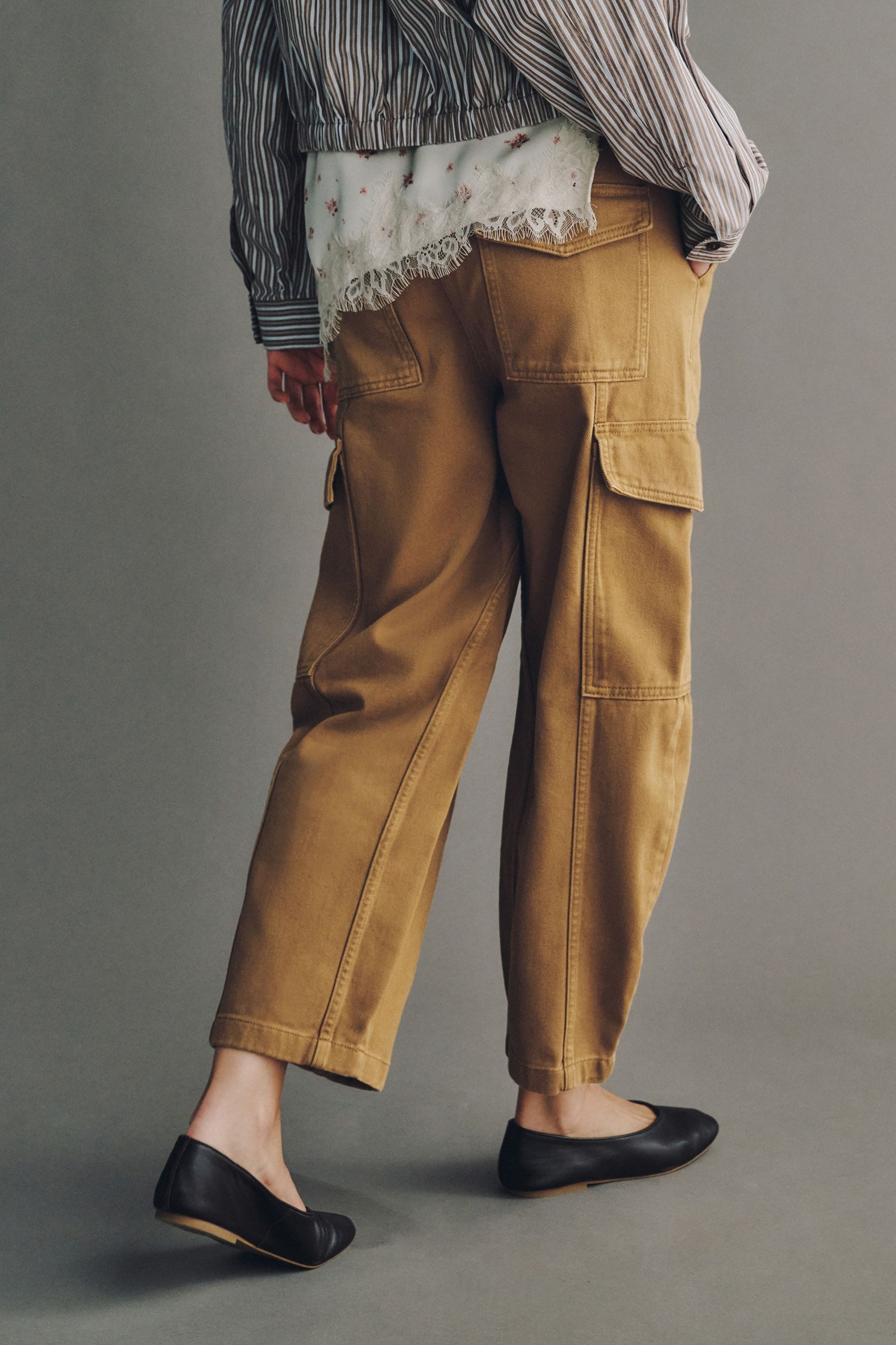 Next Cargohose Cargohose mit Barrel-Beinschnitt (1-tlg)