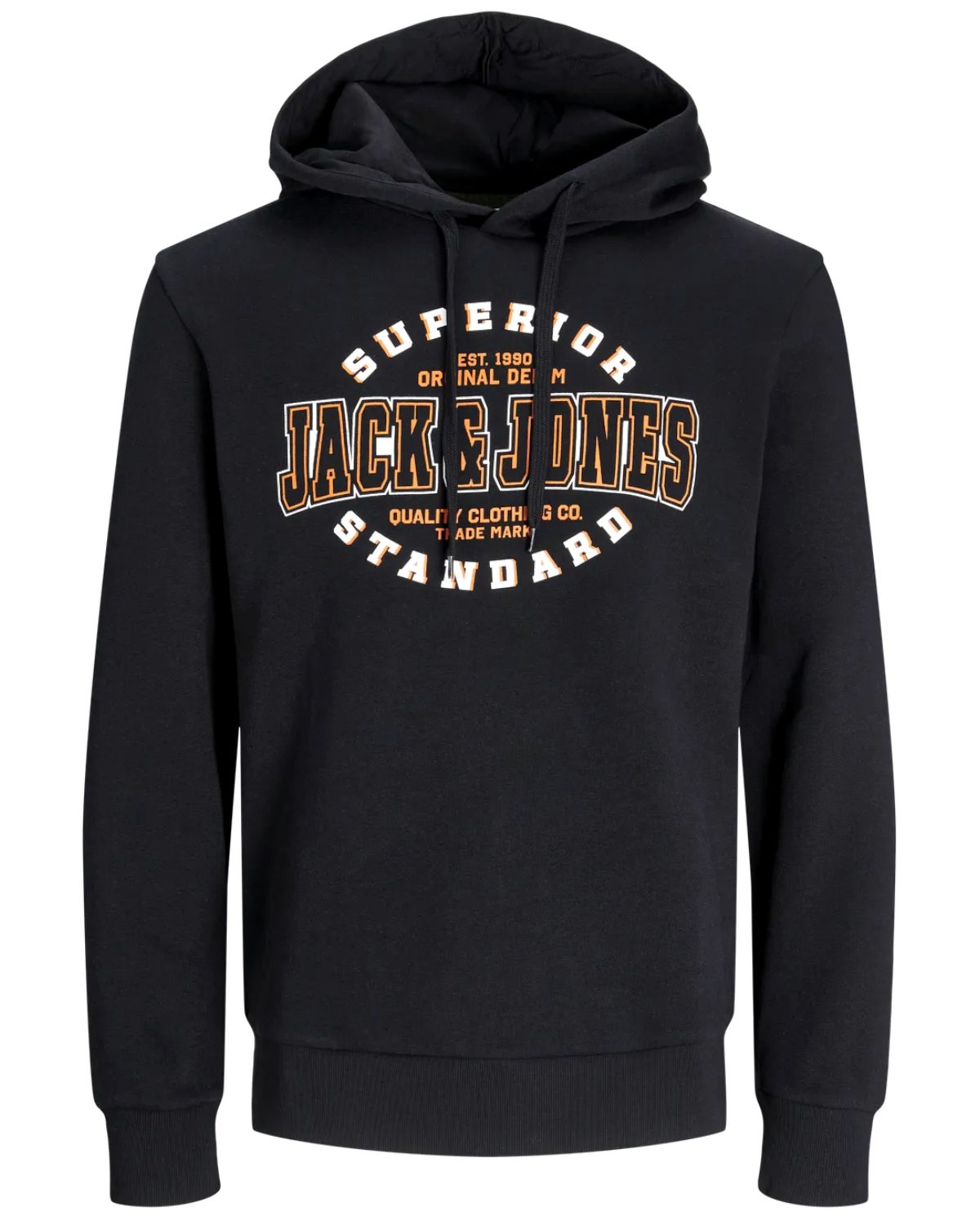 Jack & Jones Hoodie mit Kängurutasche, mit Kapuze, mit Logodruck – Bild 2 von 3