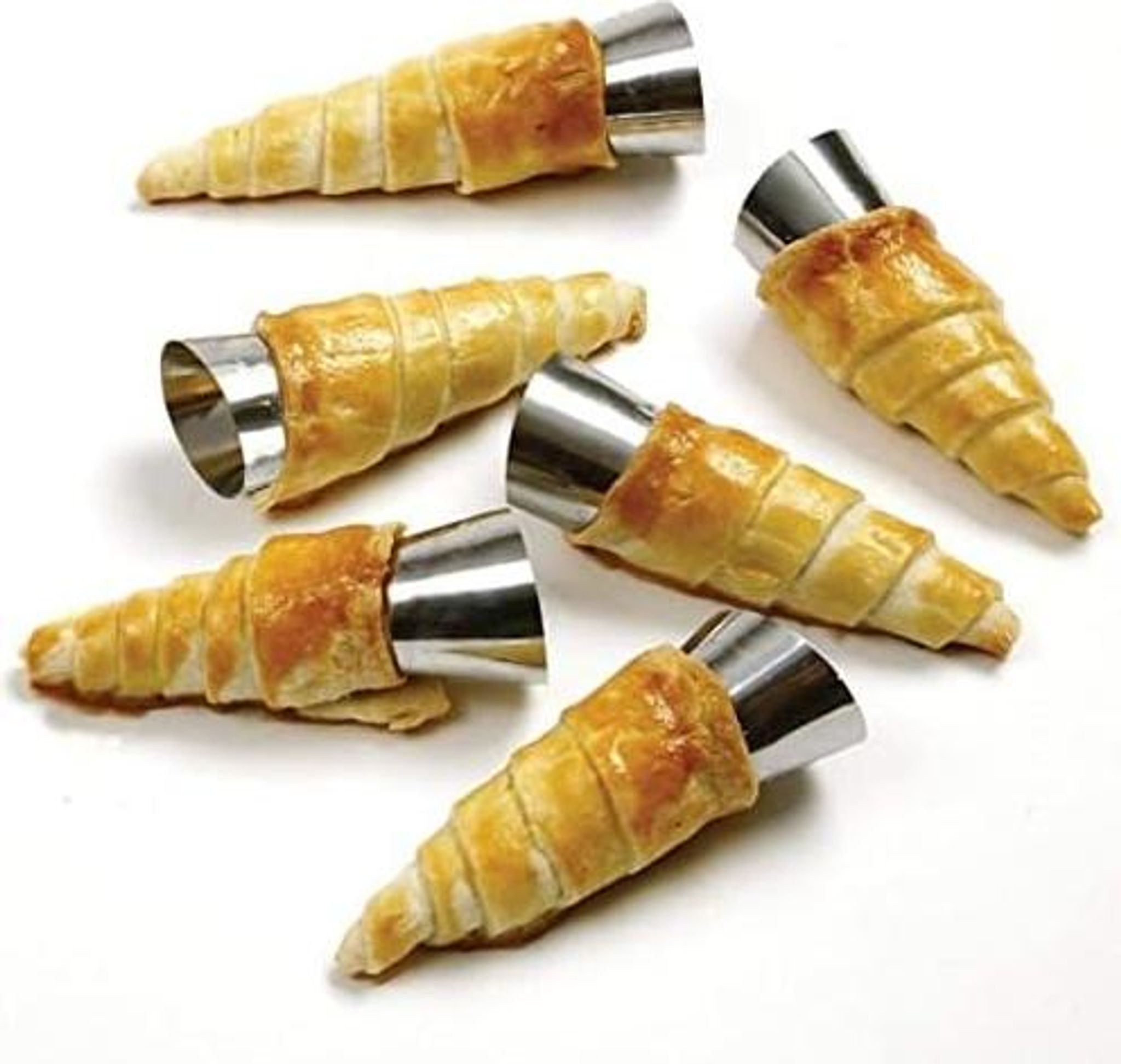 FELIXLEO Muffinform 33tlg. Edelstahl Cannoli Formen Set Sahnerollen Schillerlockenform, (1-tlg) – Bild 4 von 5