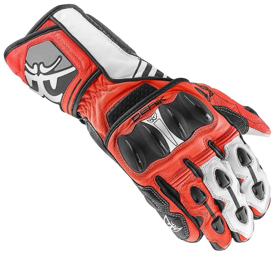 Berik Motorradhandschuhe Track Motorradhandschuhe Black/Red/White