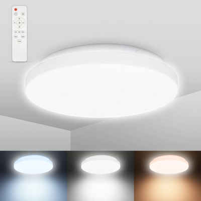 MIA Decken Leuchte AUSSEN Ã˜270mm/ LED/ Silber/ Acryl/ Lampe Aussenlampe Aussenle