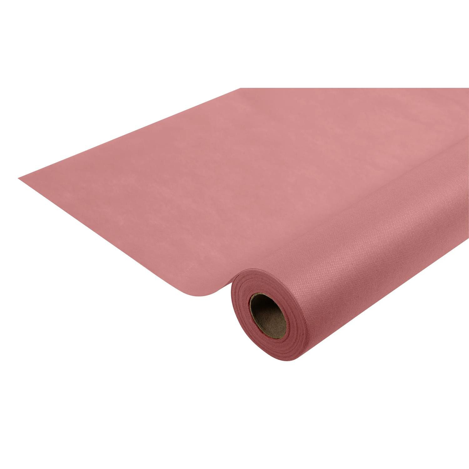 PROnappe Tischband 5x Tischdecke Rolle, Spunbond, reißfest 6x1,20m Altrosa RS021603I, Tischkultur