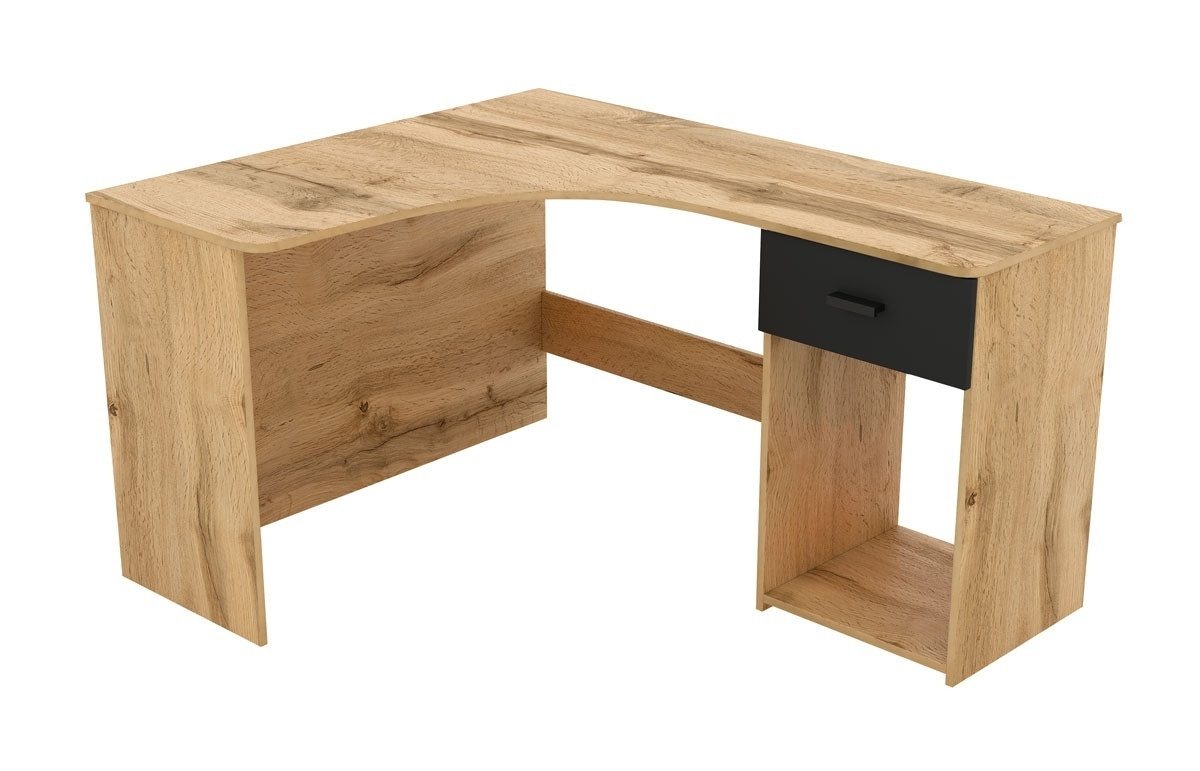 Masseno Schreibtisch CANTONE 155 x 75 cm mit 1 Schubladen Eiche Wotan