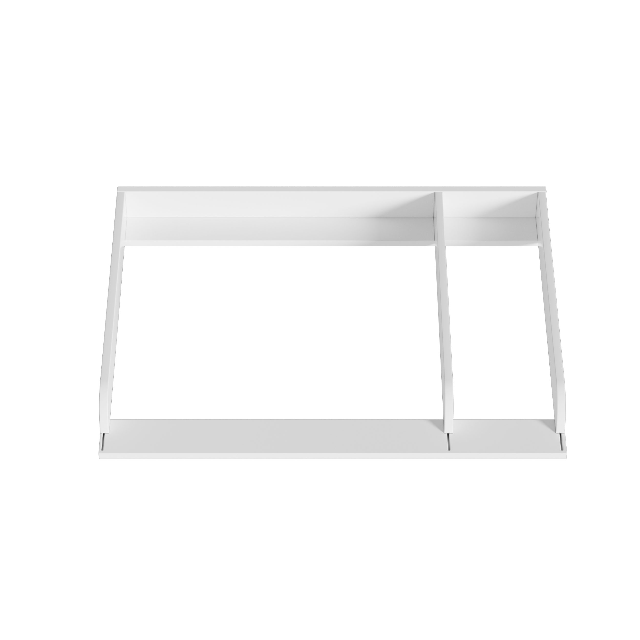 PEALOV Wickelaufsatz aus Holz, verstellbar für Kommoden 47–59 cm, mit Trennfach, 108 x 80 x 9,5 cm, Wickelfläche 95 cm – Bild 3 von 5