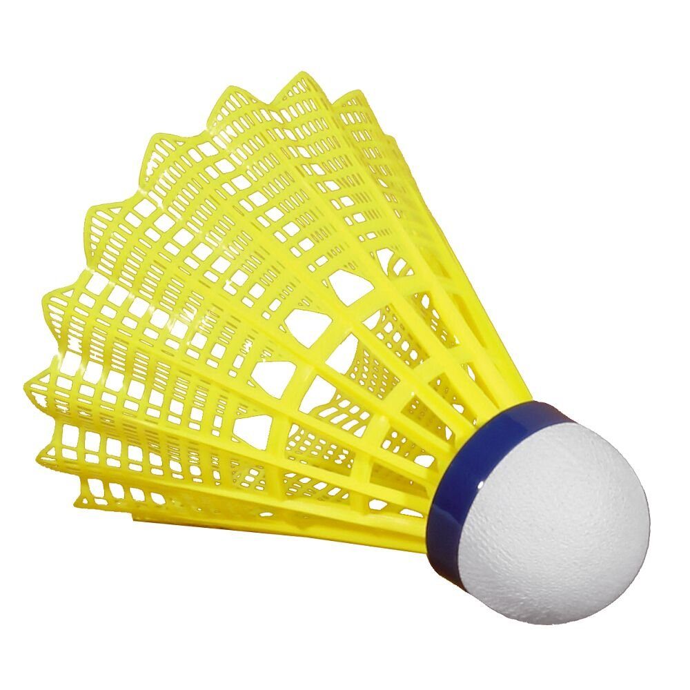 VICTOR Badmintonball Badminton-Bälle Shuttle 2000, Hervorragende Haltbarkeit Gelb, Blau, Mittel | Federbälle